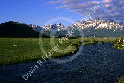 The Middle Fork of the Salmon River in the Stanley Basin, Idaho.