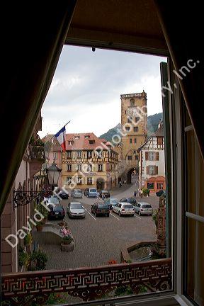 The village of Ribeauville, Eastern France.