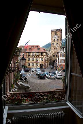 The village of Ribeauville, Eastern France.