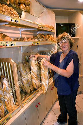 Boulangerie bakery in the village of Gerardmer, France.