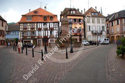 The village of Ribeauville, Eastern France.