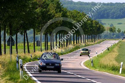 Highway route 423 near Blieskastel in northwest Germany.