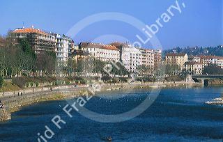 Turin, Italy along the Po River.