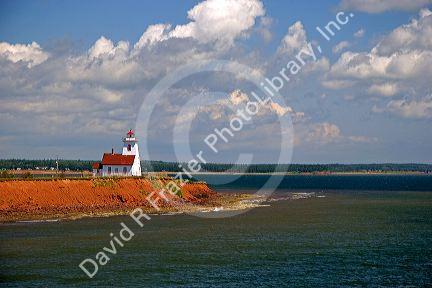Lighthouse at North Umberland on Prince Edward Island, Canada.