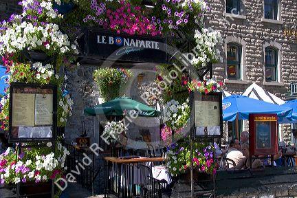 Le Bonaparte restaurant at Quebec City, Quebec, Canada.