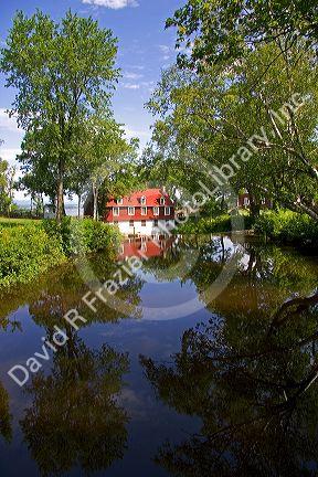 Moulin de Beaumont, a mill built in 1821 near Quebec City, Quebec, Canada.