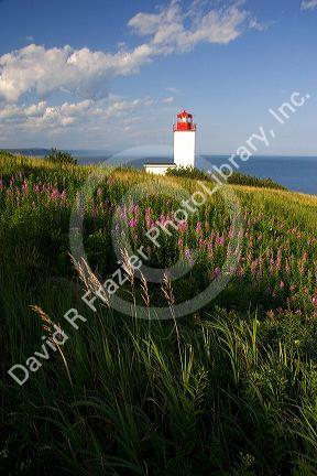 Lighthouse at St. Martins, New Brunswick, Canada.