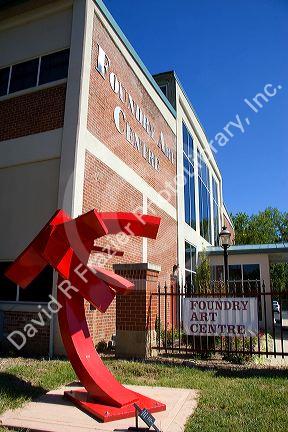 The exterior of the Foundry Art Centre in St. Charles, Missouri.