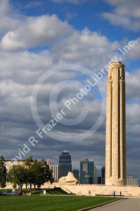 The Liberty Memorial Tower in Kansas City, Missouri.