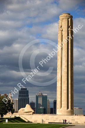 The Liberty Memorial Tower in Kansas City, Missouri.