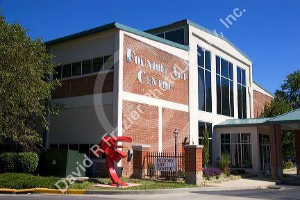 The exterior of the Foundry Art Centre in St. Charles, Missouri.