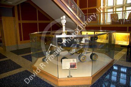 Mars Rover replica in the McDonnel Center for Earth and Planetary Science at Washington University, St. Louis, Missouri.