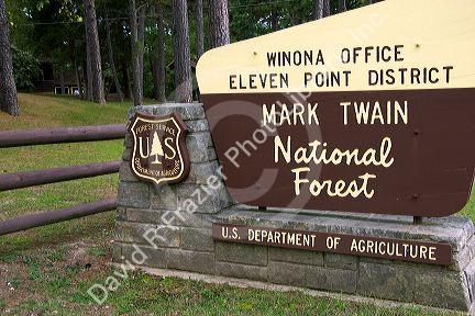Mark Twain National Forest in Winona, Missouri.