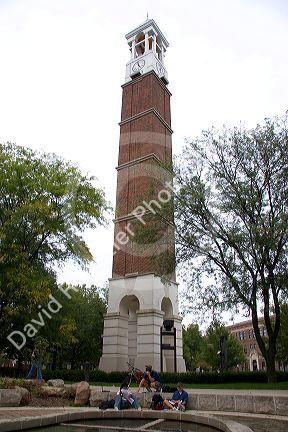 Students study on the campus of Purdue University at West Layfayette, Indiana.