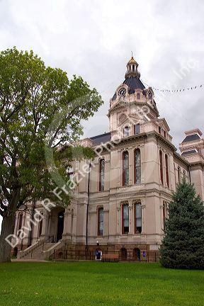 The Parke County Courthouse in Rockville, Indiana.