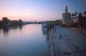 Torre del Oro and Guadalquivir river in Seville, Spain.