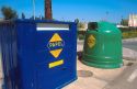 Recycle bins in Seville, Spain.