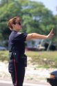 Female traffic officer in Biloxi, Louisiana.