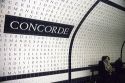 Concorde subway station in Paris, France.