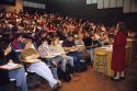 A lecture hall filled with students at Boise State University in Boise, Idaho.