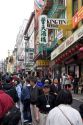 People walking and shopping in Chinatown, San Francisco, California.
