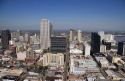 Aerial view and cityscape of New Orleans, Louisiana.