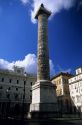 Carvings on a column in Rome, Italy.