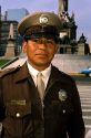 A police officer in Mexico City, Mexico.