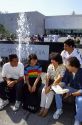 Mexican students at the Museum of Anthropology in Mexico City, Mexico.