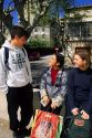 Teenage students talking in Majorca, Spain.