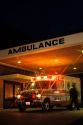 Emergency entrance with ambulance at St. Alphonsus Hospital in Boise, Idaho.