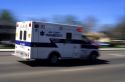 Ada County Paramedics ambulance in motion in Boise, Idaho.
