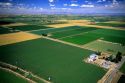 Aerial view of farmland in Canyon County, Idaho.