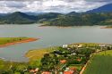 Reservoir and countryside near Sao Paulo, Brazil.