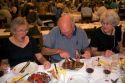 Customers eating dinner at Estancia, a famous restaurant in Buenos Aires, Argentina.
