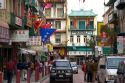 Street scene in Chinatown, San Francisco, California.