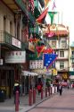Street scene in Chinatown, San Francisco, California.