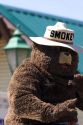 Smokey the Bear in a small town Fourth of July parade in Cascade, Idaho.
