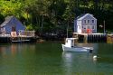 A boat house at Boutiliers Cove, Nova Scotia, Canada.