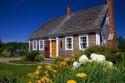 Shake shingle cottage at Mahone Bay, Nova Scotia, Canada.