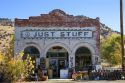 A store named Just Stuff in New Pine, Oregon.