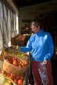 A woman shops at a farmers market in Canyon County, Idaho. MR