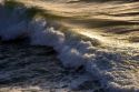 Ocean waves on the California Coast near San Francisco, California.