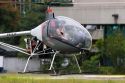 An experimental helicopter with student pilot in Sao Paulo, Brazil.