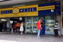 Entrance to shopping center along Avenida Paulista in Sao Paulo, Brazil