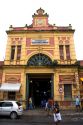The Municipal Market and street scene in Manaus, Brazil.