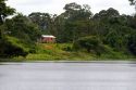 Housing along the Arasa River in the Amazon jungle near Manaus, Brazil.