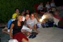 People celebrating the fourth of July in Boise, Idaho.
