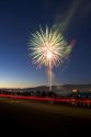 People watch a Fourth of July fireworks display in Boise, Idaho.