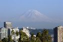 A view of Mount Rainier from Seattle, Washington.